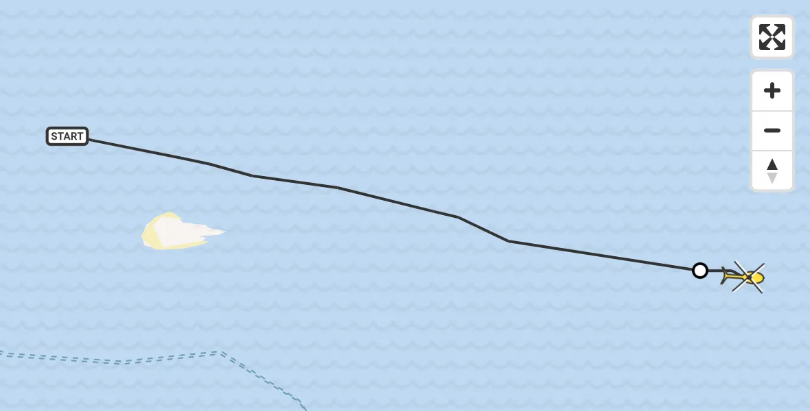 Routekaart van de vlucht: Ambulancehelikopter naar Formerum