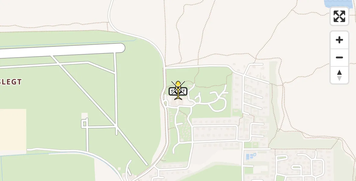 Routekaart van de vlucht: Ambulancehelikopter naar Ballum