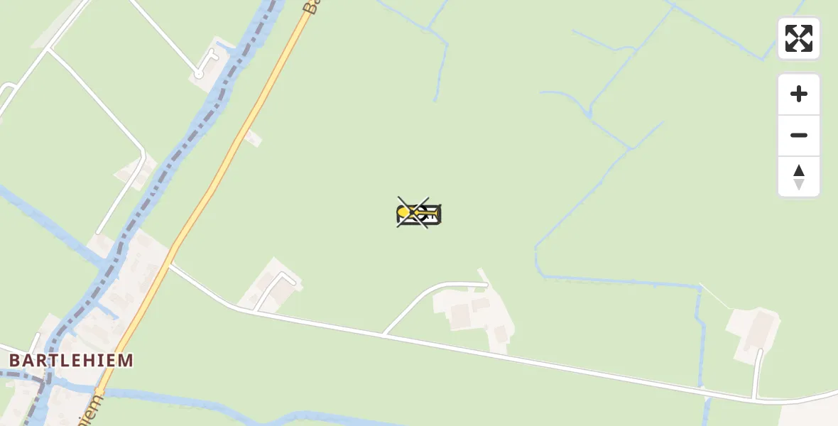 Routekaart van de vlucht: Ambulancehelikopter naar Wyns