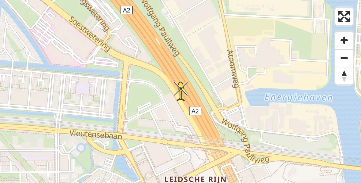 Vluchtroute Politiehelikopter van Utrecht naar Utrecht