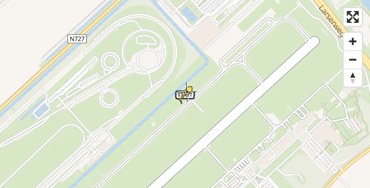 Routekaart van de vlucht: Traumahelikopter naar Lelystad