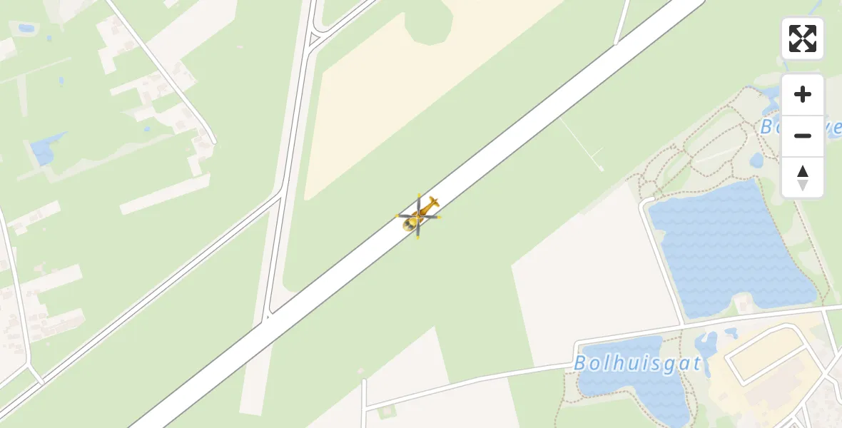 Vluchtroute Traumahelikopter Groningen Airport Eelde - Groningen Airport Eelde, 29 april 2022, 11:00