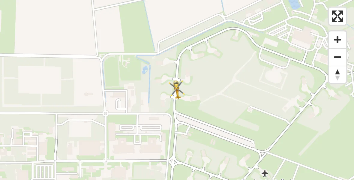 Vluchtroute Traumahelikopter Vliegbasis Volkel - Vliegbasis Volkel, 29 april 2022, 11:08