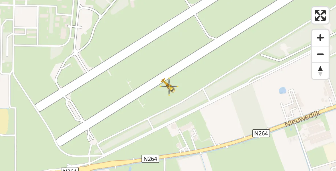 Vluchtroute Traumahelikopter Vliegbasis Volkel - Vliegbasis Volkel, 29 april 2022, 19:27