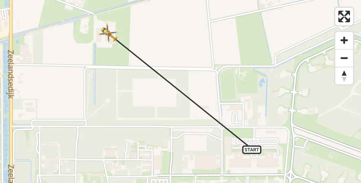 Vluchtroute Traumahelikopter Vliegbasis Volkel - Vliegbasis Volkel, 03 mei 2022, 11:05