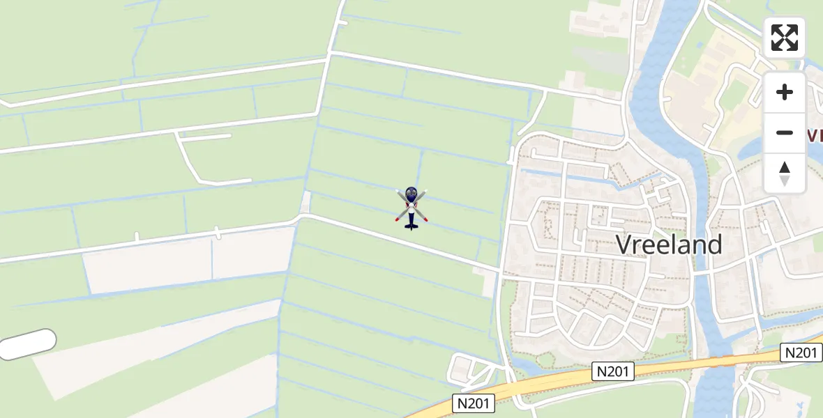 Vluchtroute Politiehelikopter Vreeland - Vreeland, 05 mei 2022, 09:28