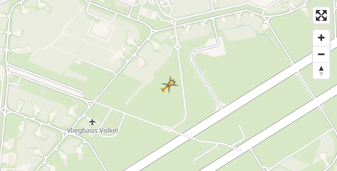 Vluchtroute Traumahelikopter Vliegbasis Volkel - Vliegbasis Volkel, 05 mei 2022, 16:57