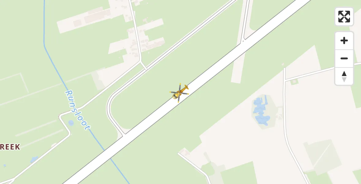 Vluchtroute Traumahelikopter Groningen Airport Eelde - Groningen Airport Eelde, 06 mei 2022, 08:26