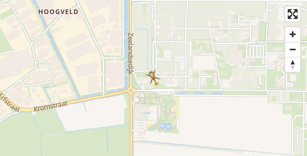 Vluchtroute Traumahelikopter Vliegbasis Volkel - Vliegbasis Volkel, 06 mei 2022, 10:20