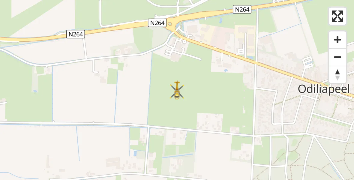 Vluchtroute Traumahelikopter Vliegbasis Volkel - Vliegbasis Volkel, 06 mei 2022, 14:14