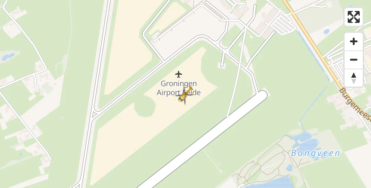 Vluchtroute Traumahelikopter Groningen Airport Eelde - Groningen Airport Eelde, 06 mei 2022, 18:29