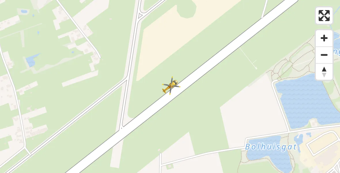 Vluchtroute Traumahelikopter Groningen Airport Eelde - Groningen Airport Eelde, 09 mei 2022, 09:55