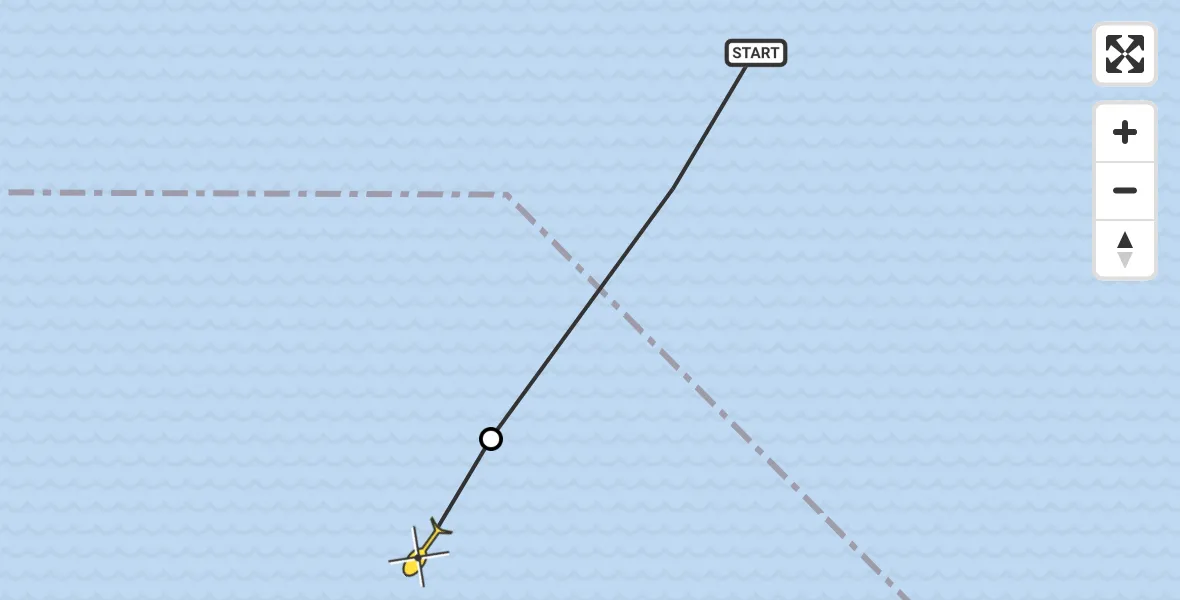 Routekaart van de vlucht: Ambulancehelikopter naar Ferwert