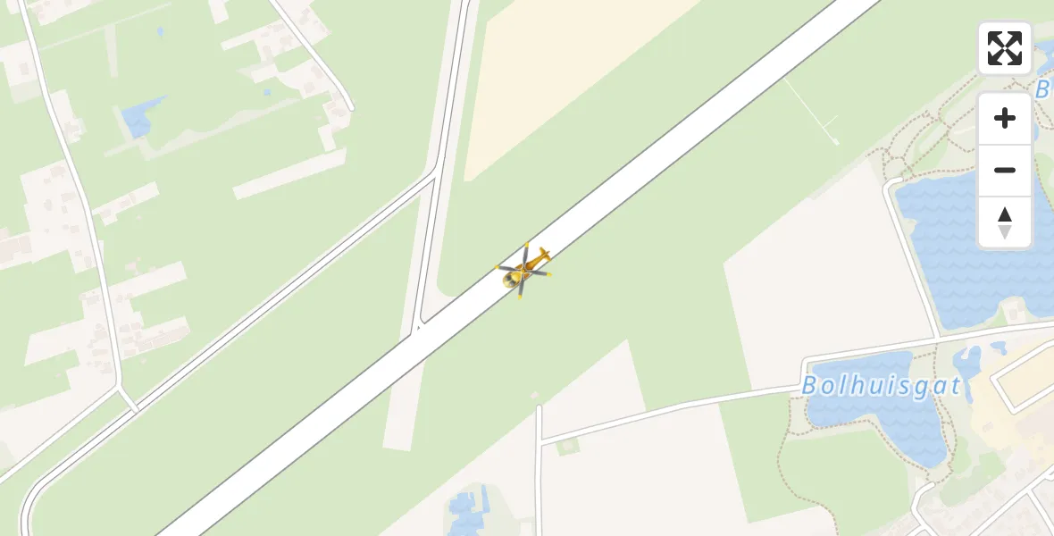 Vluchtroute Traumahelikopter Groningen Airport Eelde - Groningen Airport Eelde, 11 mei 2022, 15:07