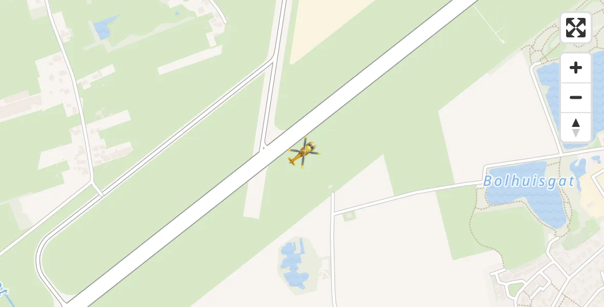 Vluchtroute Traumahelikopter Groningen Airport Eelde - Groningen Airport Eelde, 15 mei 2022, 11:22
