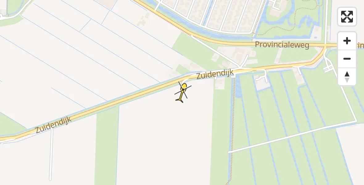 Routekaart van de vlucht: Lifeliner 1 naar Dordrecht