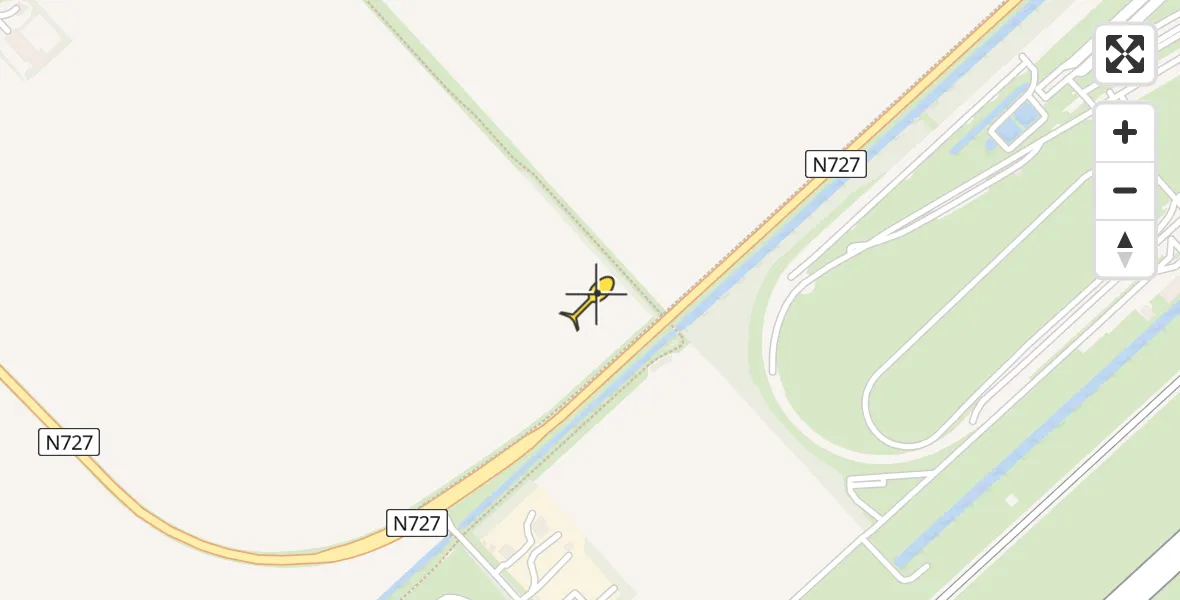 Vluchtroute Traumahelikopter van Lelystad Airport naar Lelystad Airport