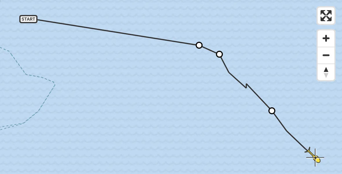Routekaart van de vlucht: Ambulancehelikopter naar Formerum
