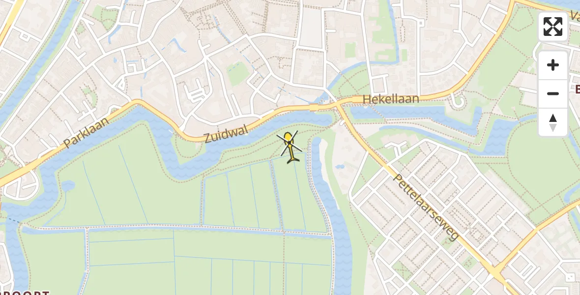 Routekaart van de vlucht: Lifeliner 3 naar 's-Hertogenbosch