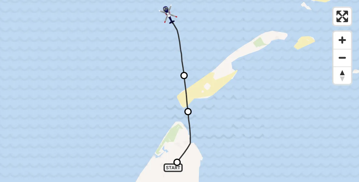 Vluchtroute Politiehelikopter Texel International Airport - , 18 mei 2022, 15:27