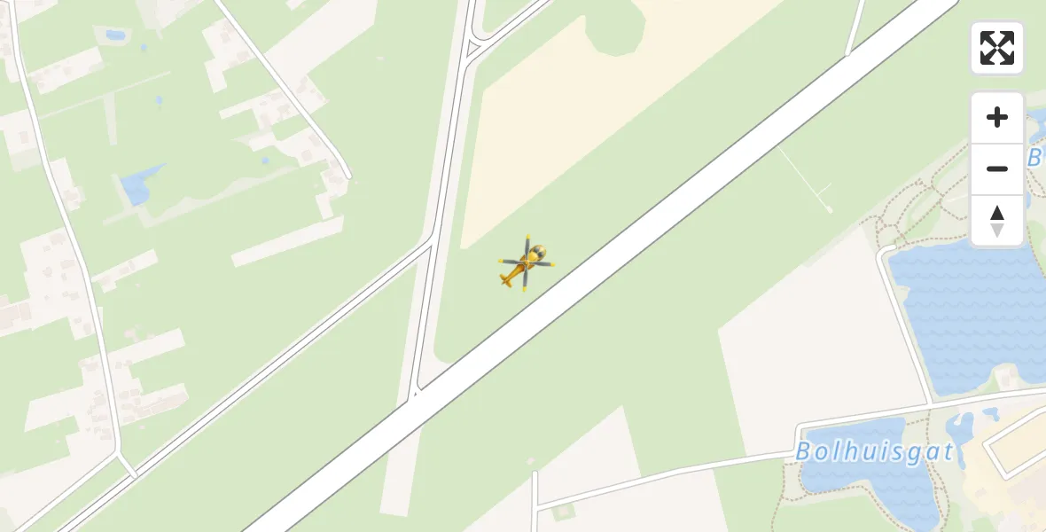 Vluchtroute Traumahelikopter Groningen Airport Eelde - Groningen Airport Eelde, 18 mei 2022, 17:33