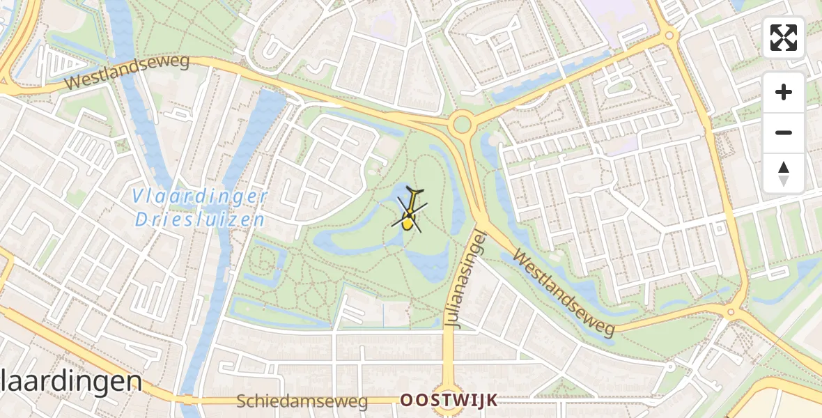 Routekaart van de vlucht: Lifeliner 2 naar Vlaardingen