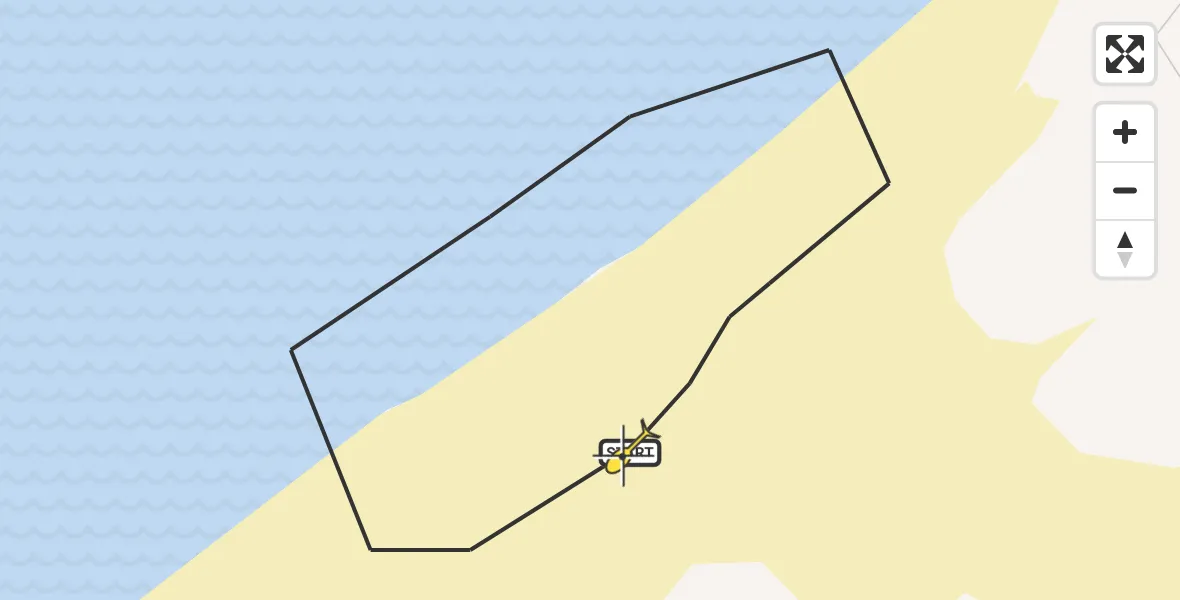 Routekaart van de vlucht: Politiehelikopter naar Vlieland