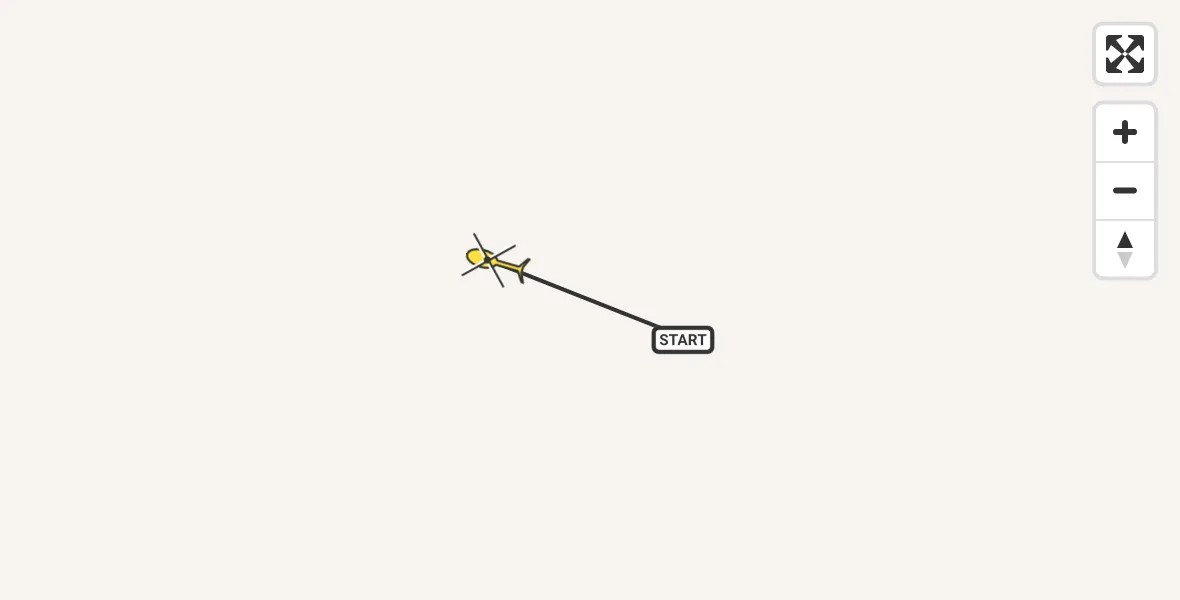 Routekaart van de vlucht: Traumahelikopter naar Sankt Augustin