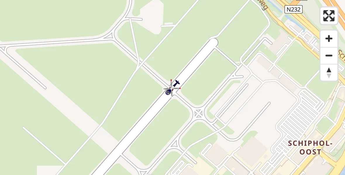 Vluchtroute Politiehelikopter van Schiphol naar Schiphol