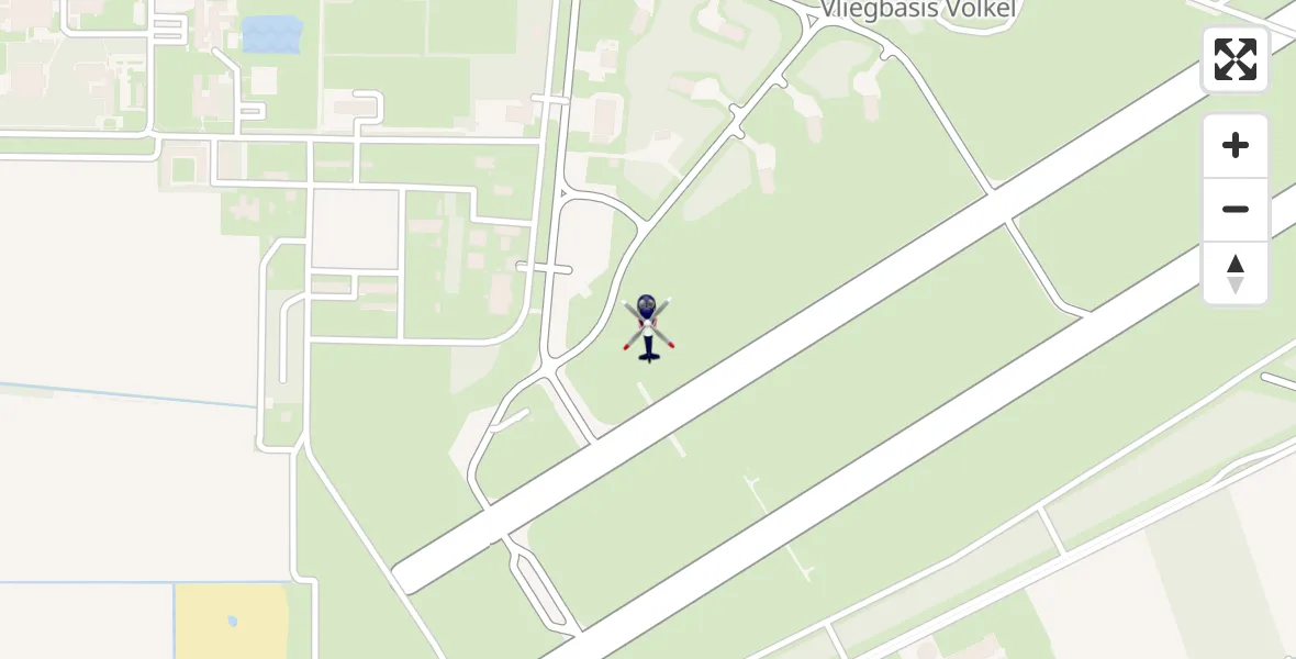 Vluchtroute Politiehelikopter Vliegbasis Volkel - Vliegbasis Volkel, 29 mei 2022, 14:07