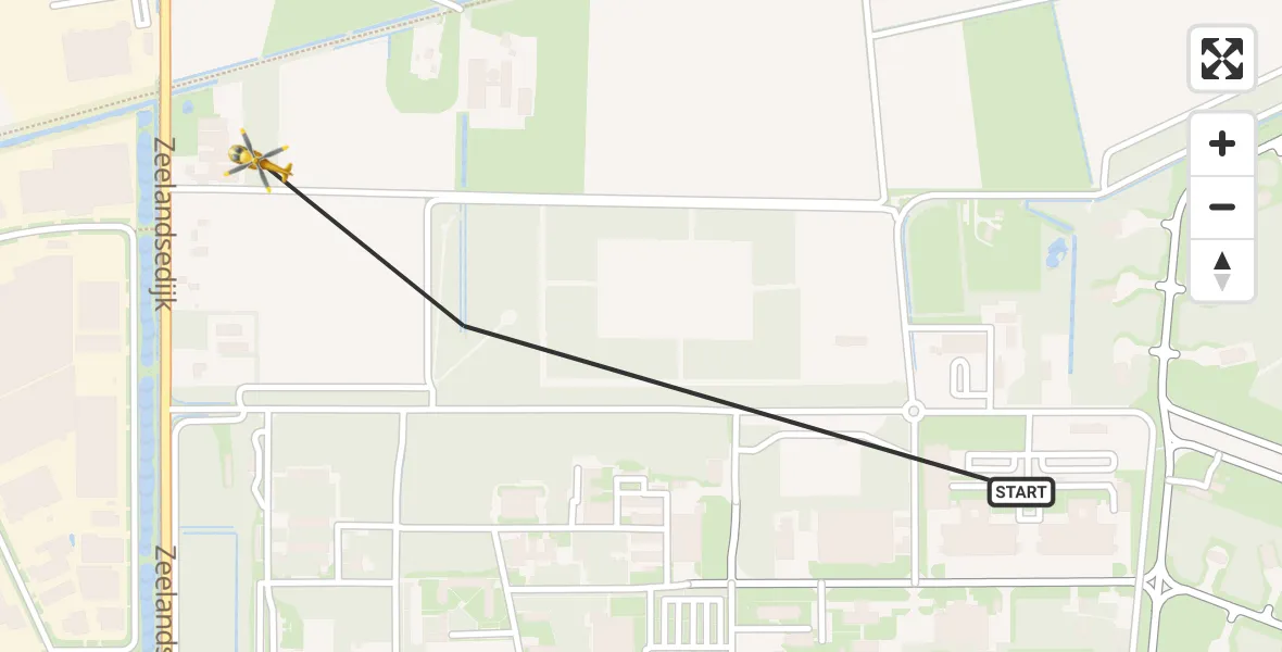 Vluchtroute Traumahelikopter Vliegbasis Volkel - Vliegbasis Volkel, 30 mei 2022, 13:44