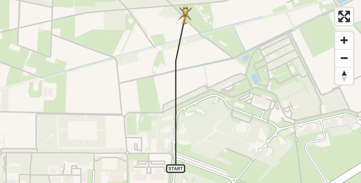 Vluchtroute Traumahelikopter Vliegbasis Volkel - Vliegbasis Volkel, 30 mei 2022, 14:52