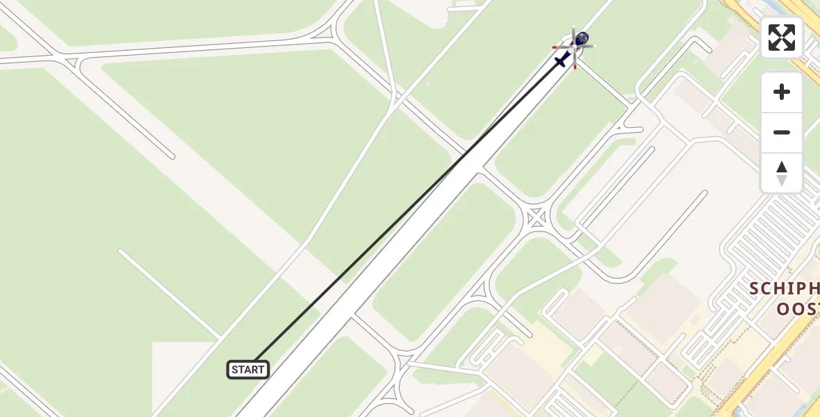 Vluchtroute Politiehelikopter van Schiphol naar Schiphol