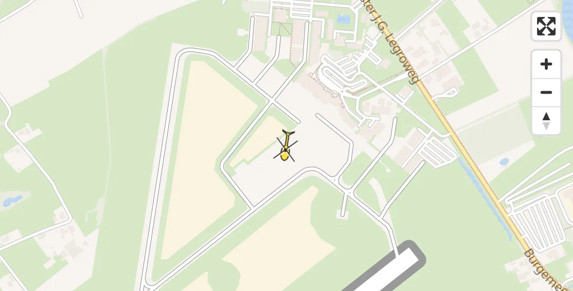 Routekaart van de vlucht: Lifeliner 4 naar Groningen Airport Eelde