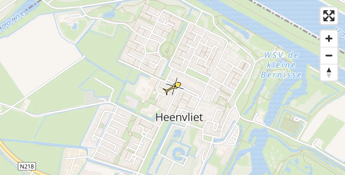 Routekaart van de vlucht: Lifeliner 2 naar Heenvliet