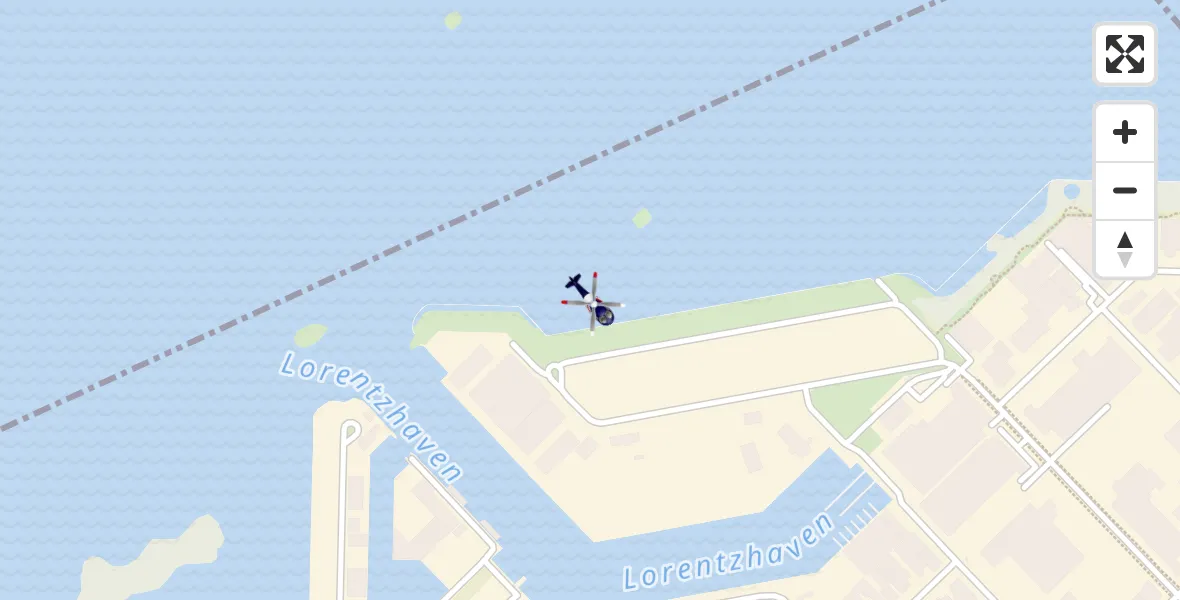 Vluchtroute Politiehelikopter Harderwijk - Harderwijk, 06 juni 2022, 07:22