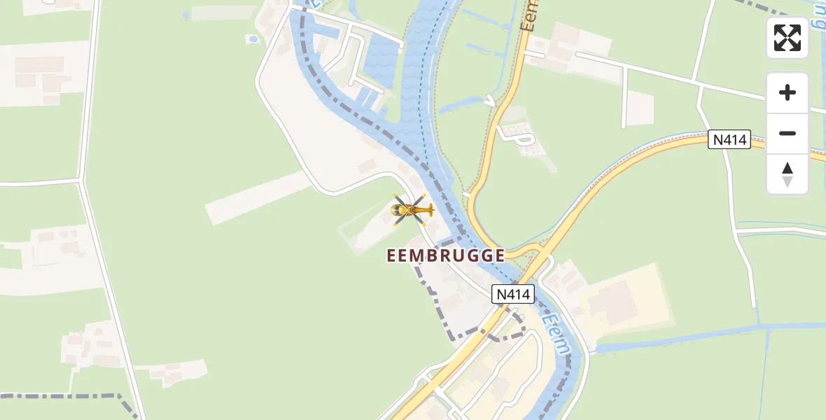 Vluchtroute Traumahelikopter Eemnes - Eemnes, 06 juni 2022, 08:37
