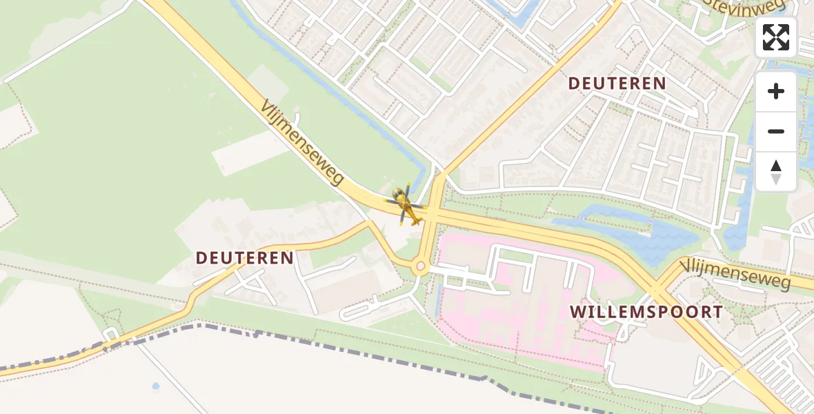 Vluchtroute Traumahelikopter 's-Hertogenbosch - 's-Hertogenbosch, 06 juni 2022, 12:17