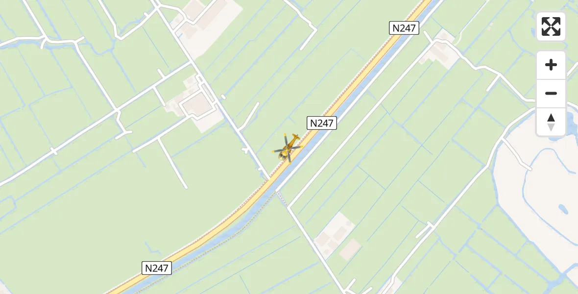 Vluchtroute Traumahelikopter Broek in Waterland - Broek in Waterland, 06 juni 2022, 12:48