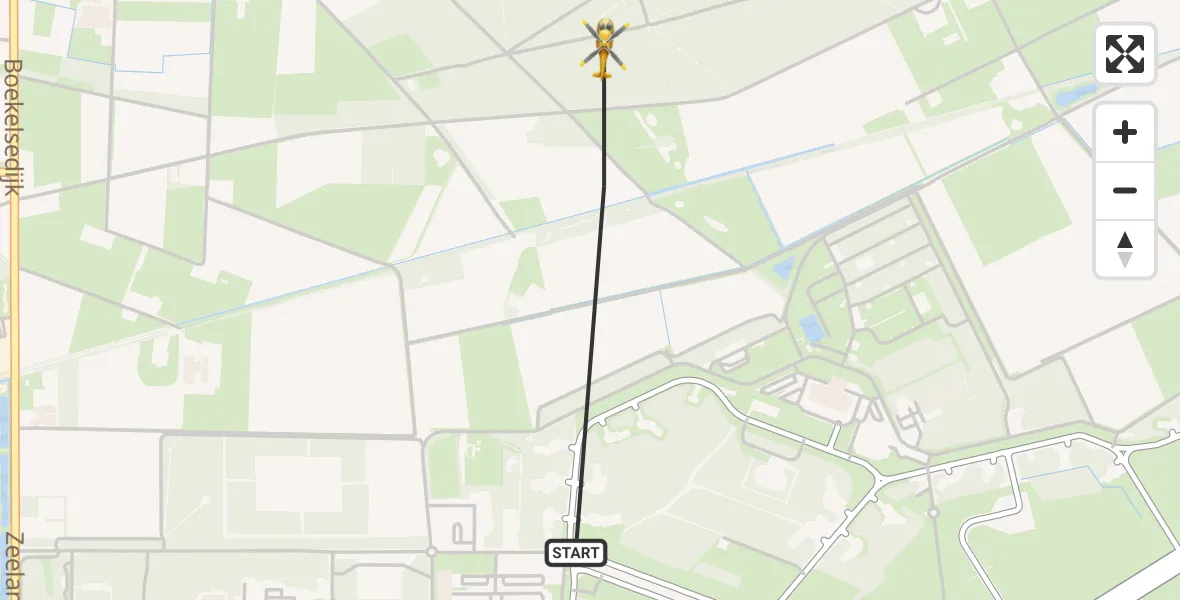 Vluchtroute Traumahelikopter Vliegbasis Volkel - Vliegbasis Volkel, 07 juni 2022, 04:19