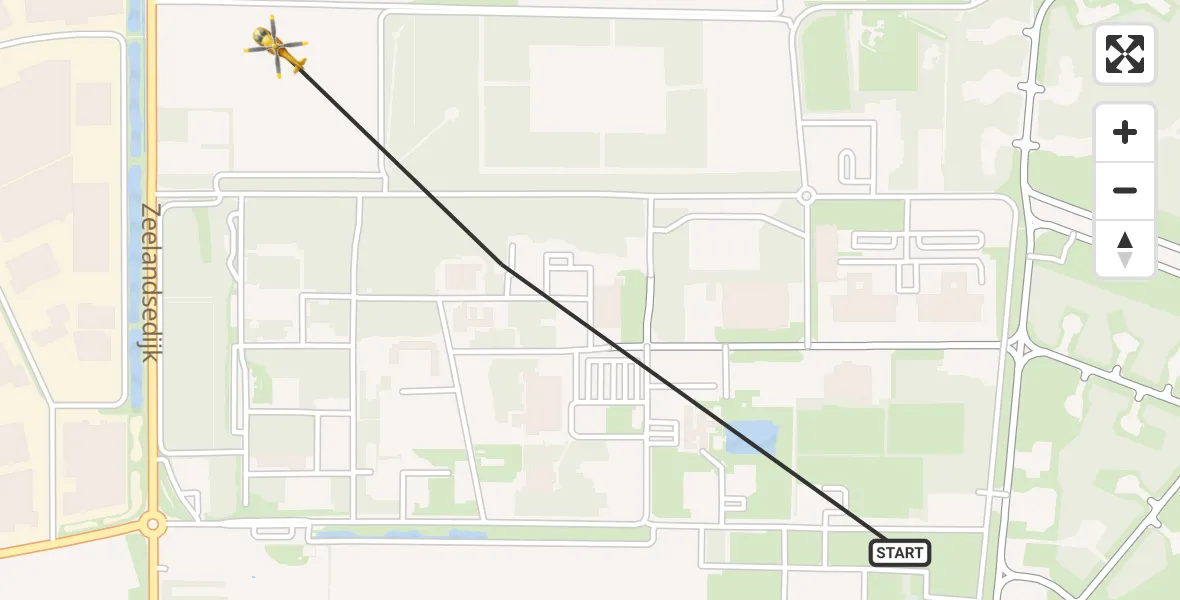 Vluchtroute Traumahelikopter Vliegbasis Volkel - Vliegbasis Volkel, 07 juni 2022, 14:27