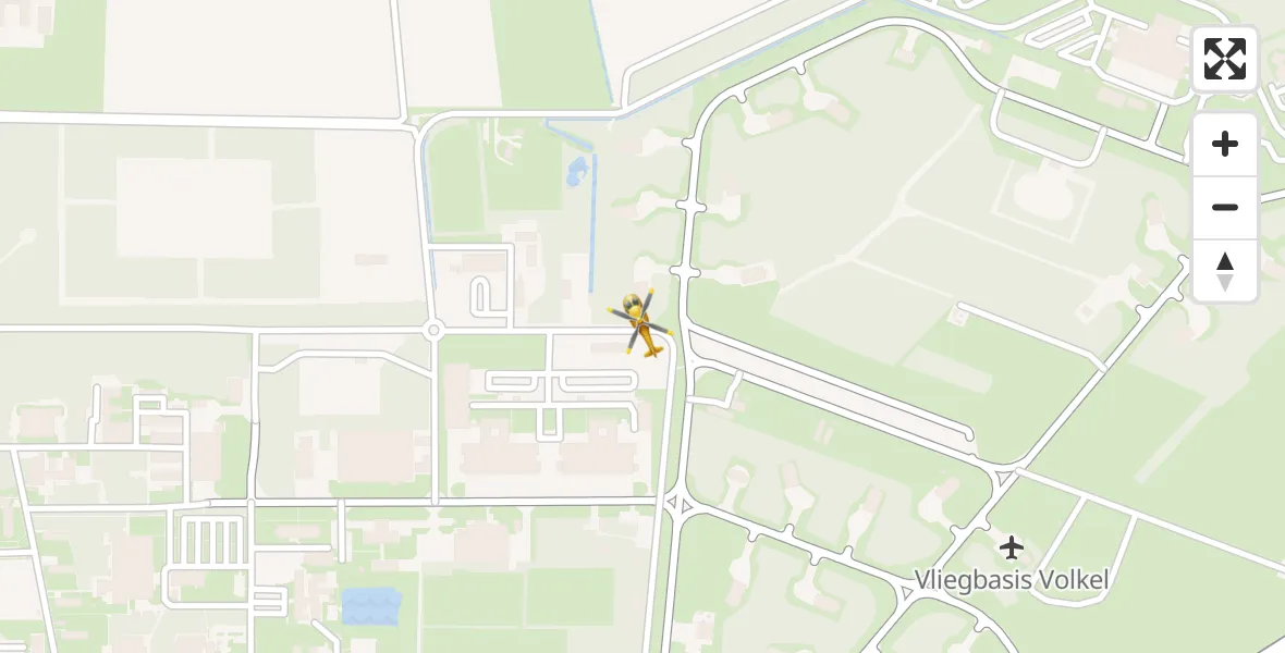Vluchtroute Traumahelikopter Vliegbasis Volkel - Vliegbasis Volkel, 09 juni 2022, 14:35