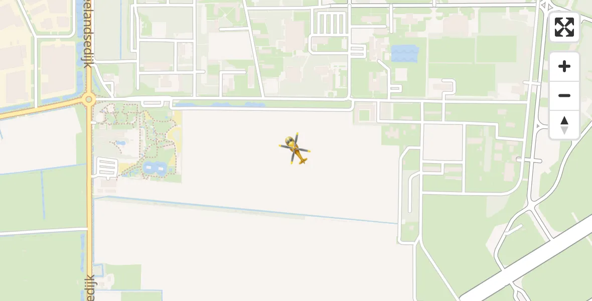 Vluchtroute Traumahelikopter Vliegbasis Volkel - Vliegbasis Volkel, 09 juni 2022, 19:36