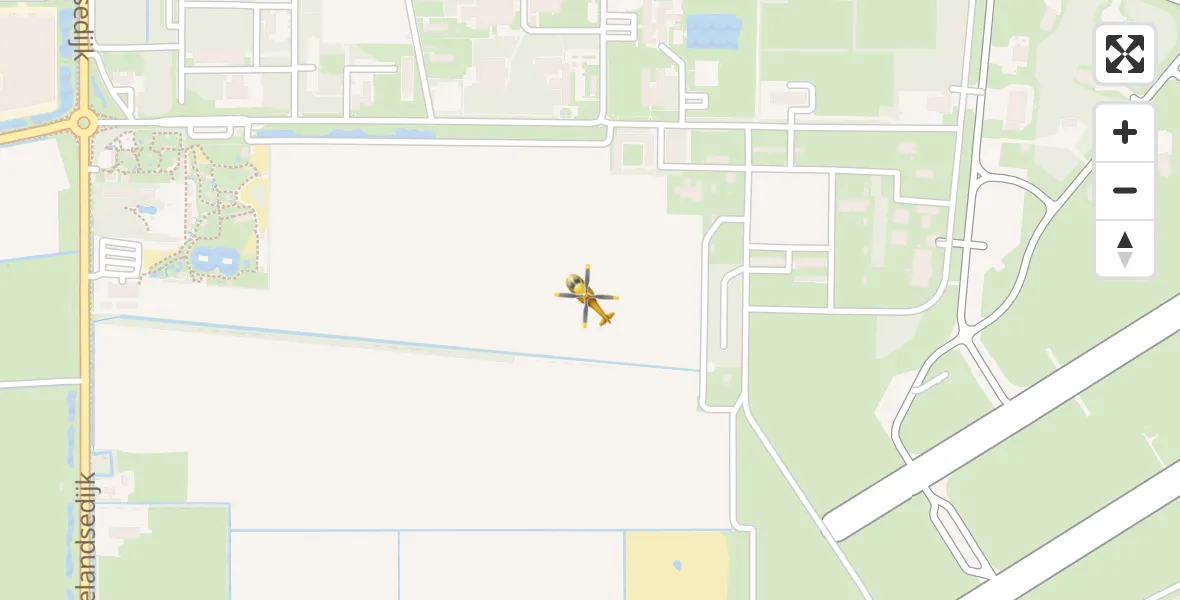 Vluchtroute Traumahelikopter Vliegbasis Volkel - Vliegbasis Volkel, 10 juni 2022, 08:15