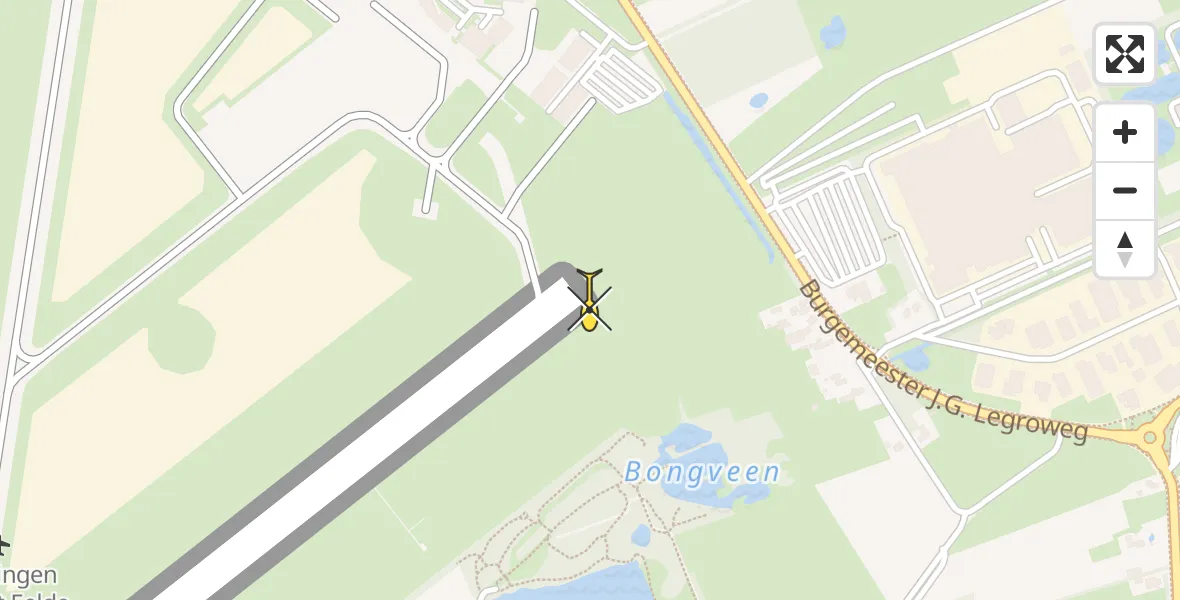 Routekaart van de vlucht: Lifeliner 4 naar Groningen Airport Eelde