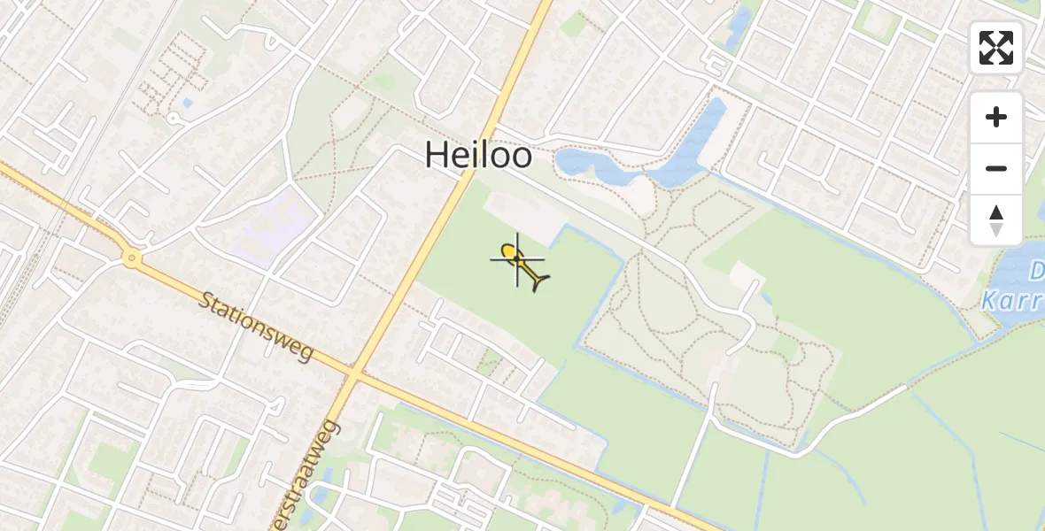 Routekaart van de vlucht: Lifeliner 1 naar Heiloo