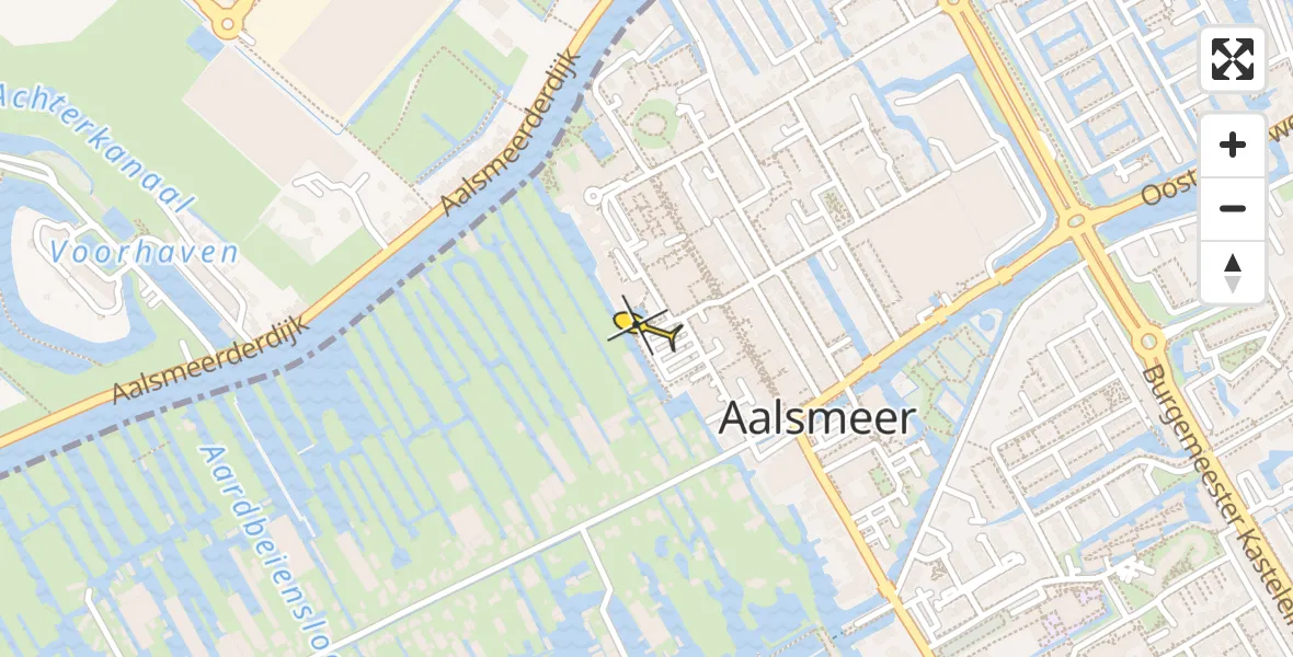 Routekaart van de vlucht: Lifeliner 2 naar Aalsmeer