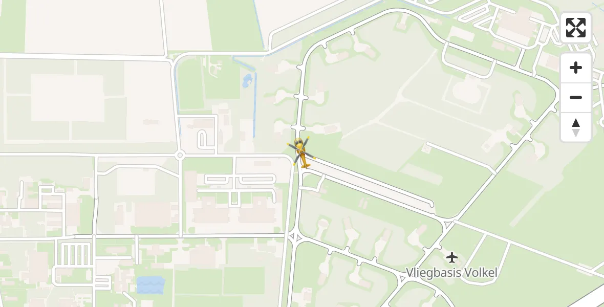 Vluchtroute Traumahelikopter Vliegbasis Volkel - Vliegbasis Volkel, 12 juni 2022, 18:09