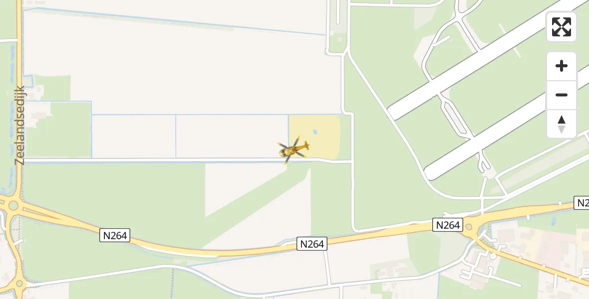 Vluchtroute Traumahelikopter Vliegbasis Volkel - Vliegbasis Volkel, 13 juni 2022, 20:05