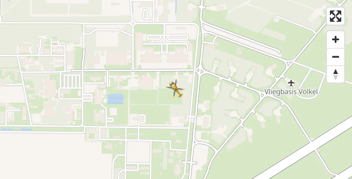 Vluchtroute Traumahelikopter Vliegbasis Volkel - Vliegbasis Volkel, 14 juni 2022, 10:01